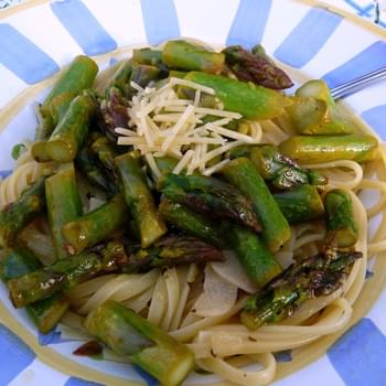 Sauteed Asparagus with Linguine and an Update