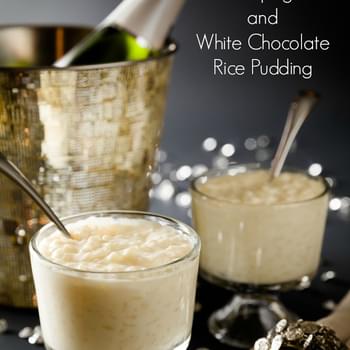 Champagne and White Chocolate Rice Pudding