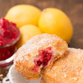 Lemon Raspberry Donuts