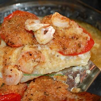 Spicy Shrimp Topped Cod