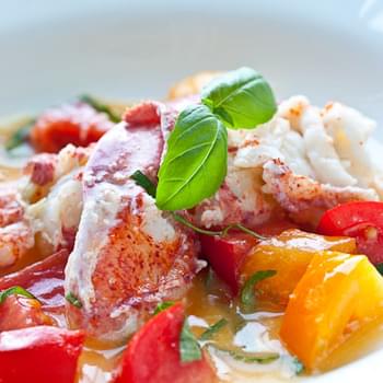 Butter Poached Lobster with Fresh Tomatoes