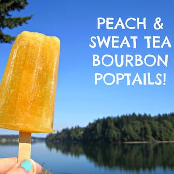 Peach and Sweet Tea Bourbon Poptails