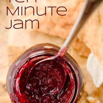Homemade Tart Cranberry Jam in Ten Minutes