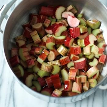 Honey Sweetened Rhubarb Compote With Ginger