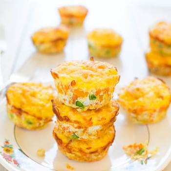 100-Calorie Cheese, Vegetable and Egg Muffins (gluten-free)