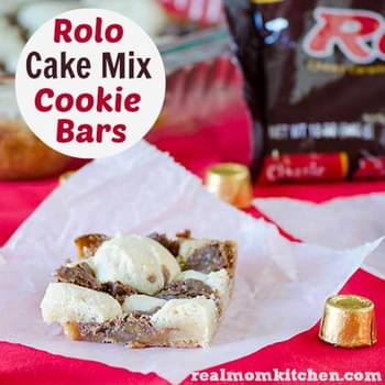 Rolo Cake Mix Cookie Bars