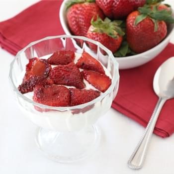 Roasted Strawberries with Greek Yogurt