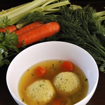 Vegetarian Matzo Ball Soup