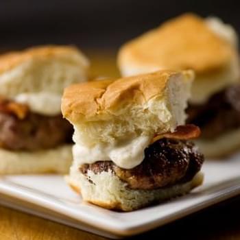 Sliders with Bacon and Horseradish Sauce