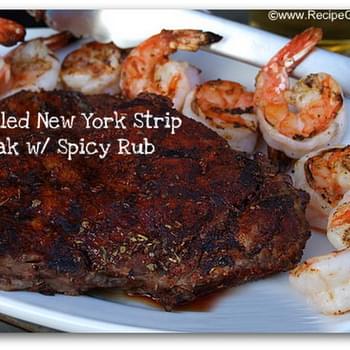 Grilled New York Strip Steak with Spicy Rub