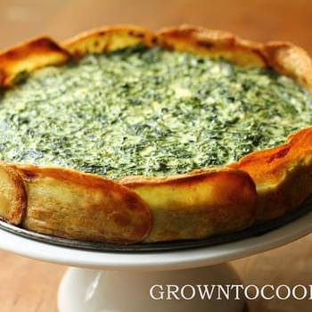 Spinach And Spring Herb Torta In Potato Crust