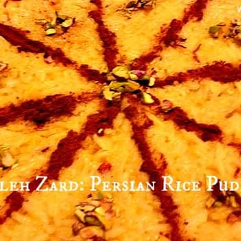 Sholeh Zard - Persian Rice Pudding