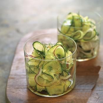 Cucumber, Red Onion and Dill Shaved Salad