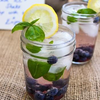 Spiked Blueberry Basil Lemonade