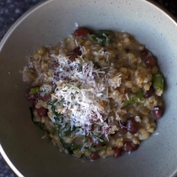 Barley Risotto with Beans and Greens