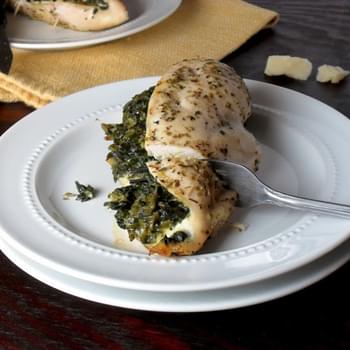 Easy Spinach and Parmesan Stuffed Chicken Breasts