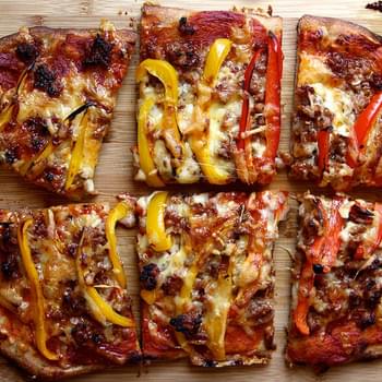 Spicy Sausage and Sweet Pepper Pizza