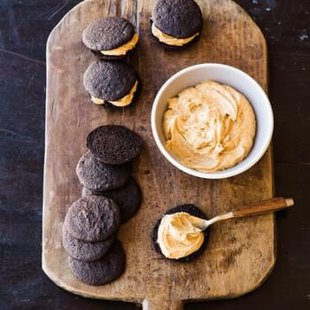 Chocolate-Peanut Butter Whoopie Pies