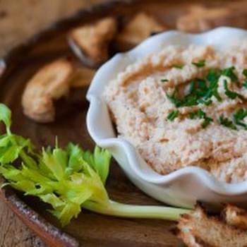 Cream Cheese Shrimp Dip with Pulled Toast