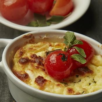 Baked Goat Cheese with Ricotta and Sweet Roasted Tomatoes