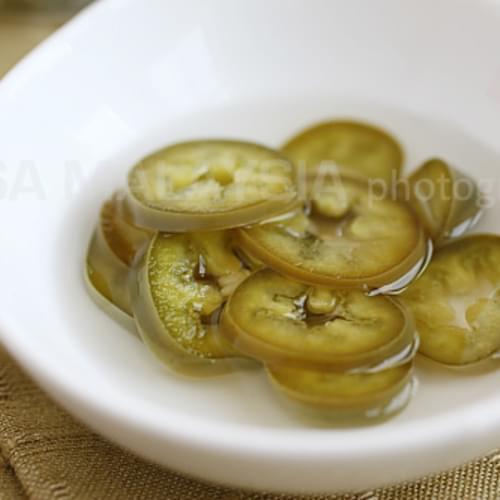 Pickled Green Chilies