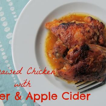 Beer and Cider Braised Chicken Thighs