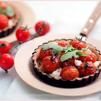 Fennel, Cherry Tomato Tartlets on Balsamic Crust