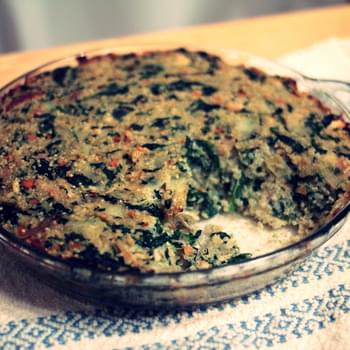 Greek Chicken, Spinach, and Quinoa Bake