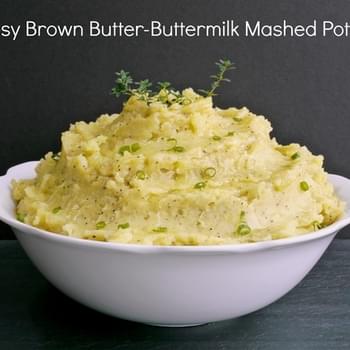 Cheesy Brown Butter-Buttermilk Mashed Potatoes
