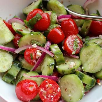 Summer Tomato Cucumber Salad