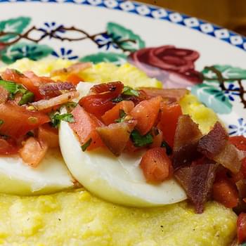 Poached Eggs with Polenta and Fresh Salsa
