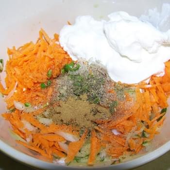 Cucumber and Carrot Raita (Yogurt Salad)