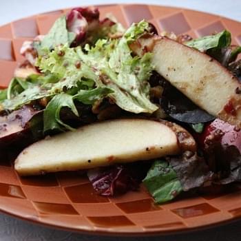 Apple- Walnut Salad w/ Cranberry Vinaigrette