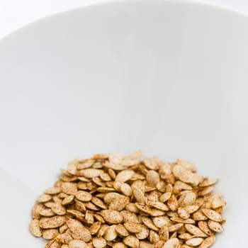 Sweet and Salty Toasted Pumpkin Seeds