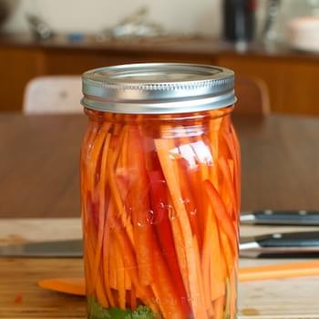 Carrot and Red Pepper Refrigerator Pickles