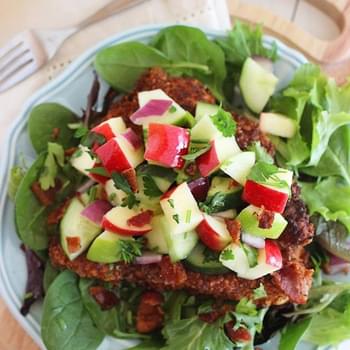 Crispy Chicken Salad with Apples and Bacon