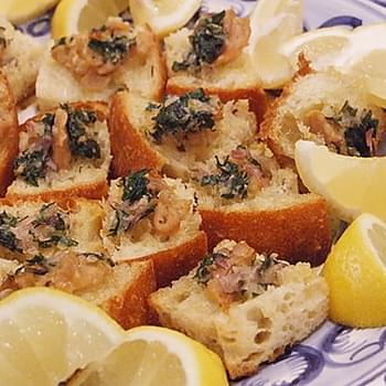 Crostini with Clams