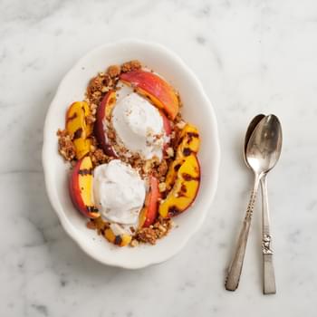 Grilled Peach Crumble