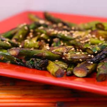 Roasted Asparagus with Sesame-Soy Flavors