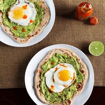 Avocado and Egg Breakfast Pizza