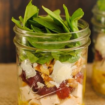 Chicken & Spinach Salad Jars
