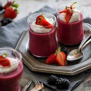 Strawberry-Blackberry Pudding