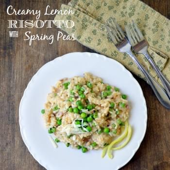 Creamy Lemon Risotto with Spring Peas