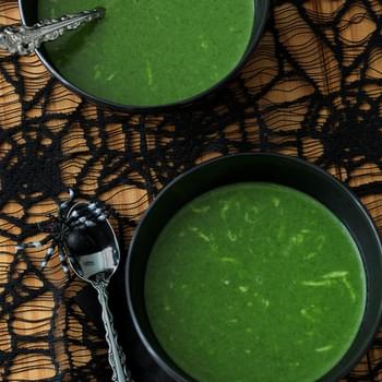 Witches' Brew Cheesy Spinach Soup