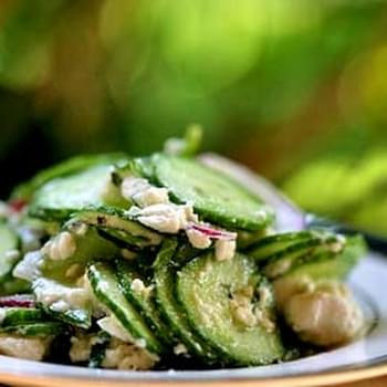 Cucumber Salad with Mint and Feta