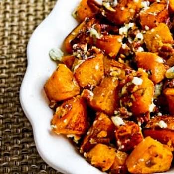 Roasted Butternut Squash with Rosemary, Pecans, and Gorgonzola