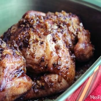 Grilled Cornish Game Hen with Honey Soy Glaze