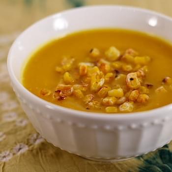 Pumpkin and Roasted Corn Soup