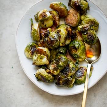 Teriyaki Glazed Roasted Brussels Sprouts