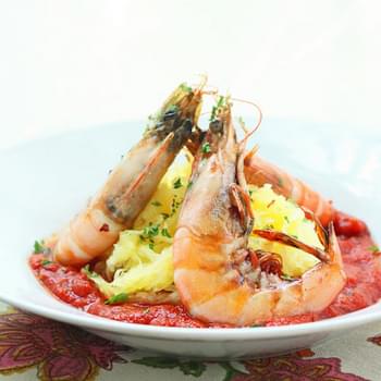 Shrimp Fra Diavolo w/ Spaghetti Squash (Paleo)